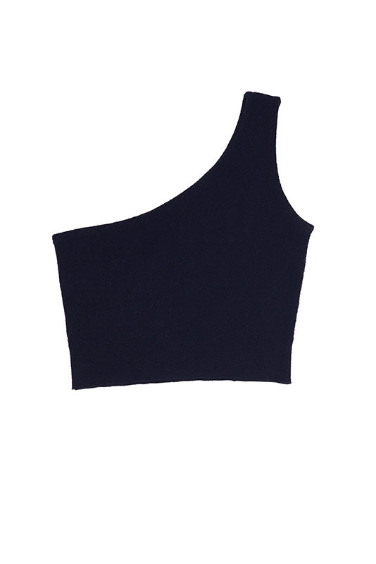 Recycled One-Shulder Knit Top
