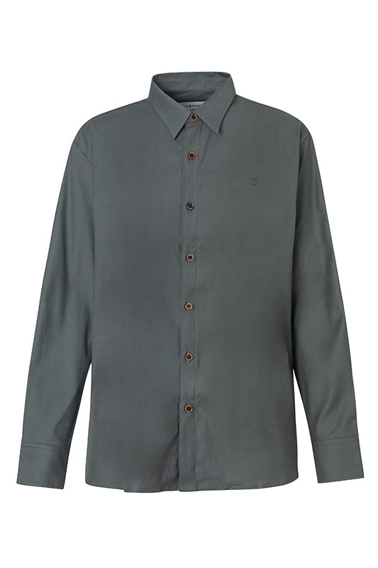 The Tencel Knit Button-up