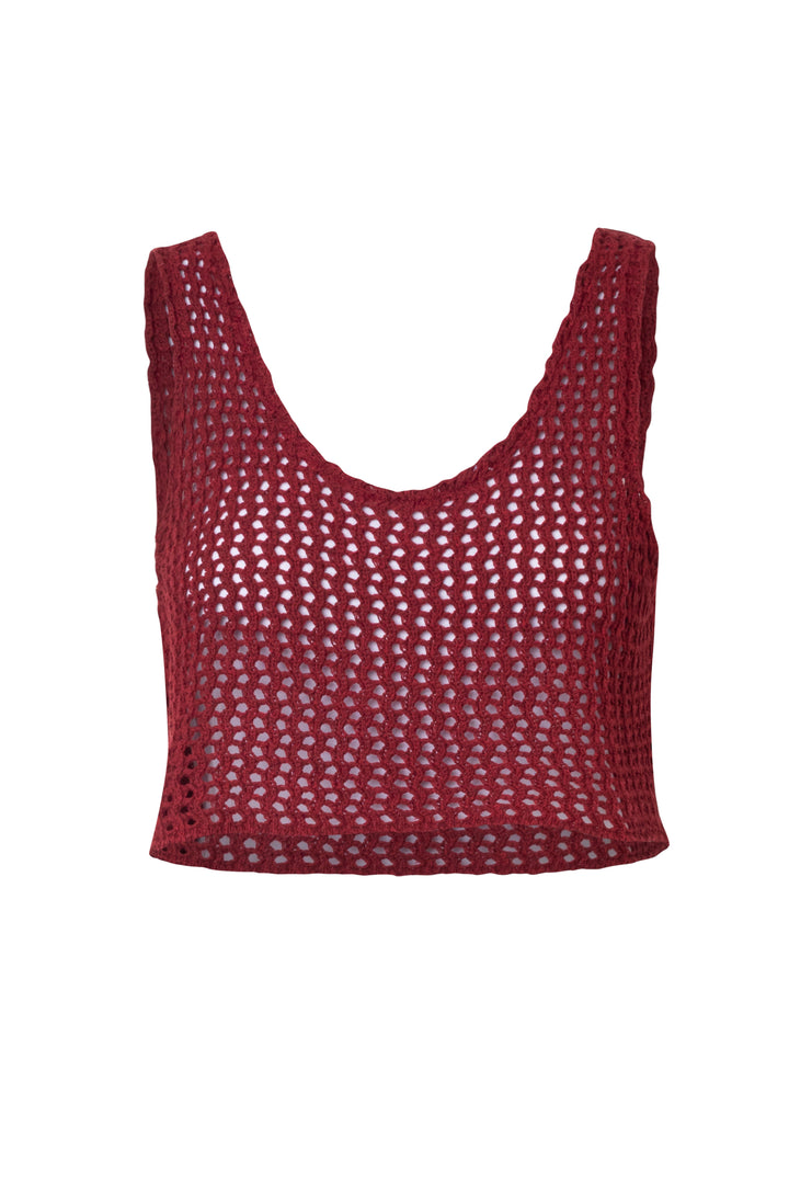 Recycled Open-Knit Top