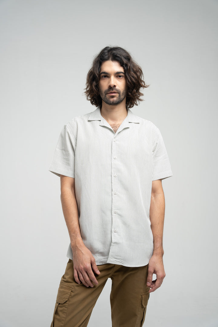 The Tencel Striped Cuban Shirt