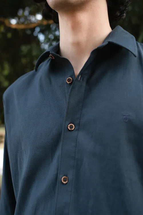 The Tencel Knit Button-up