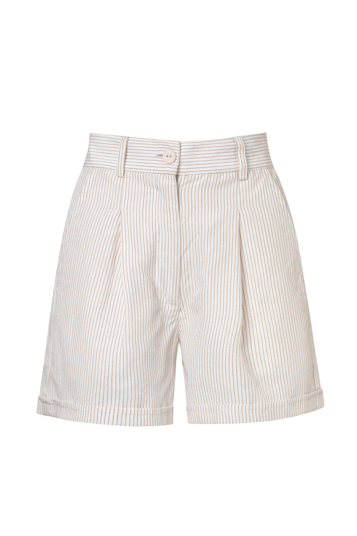 The Tencel Striped Shorts